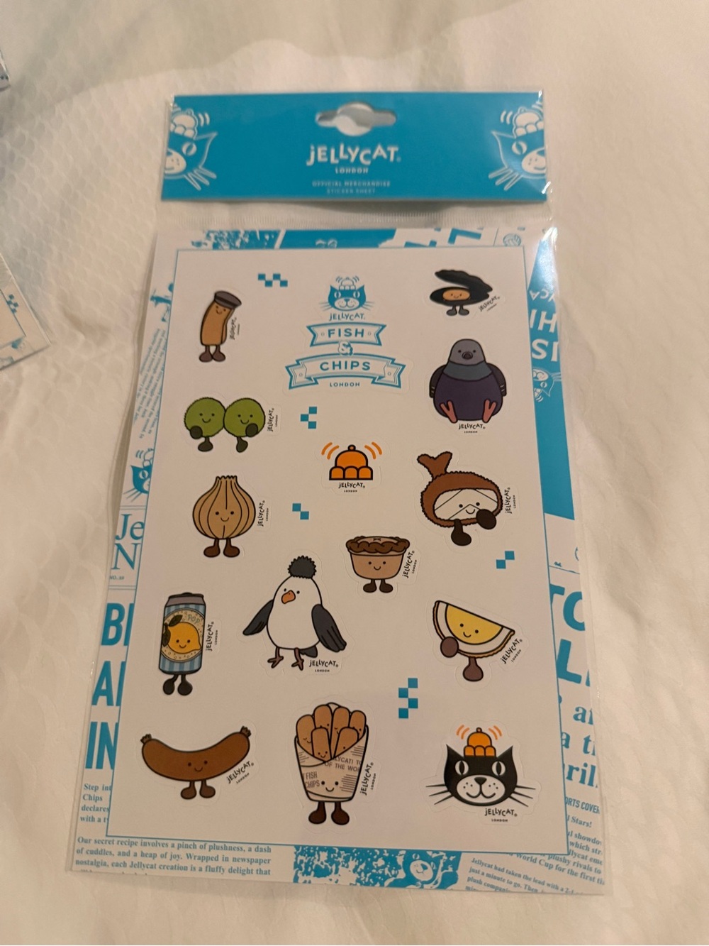Jellycat Cosy Chips - includes pin, stickers, and bag - Picture 3 of 8
